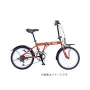 20インチ 6段変速 折り畳み自転車 JE-206G ORANGE