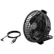 USB3.0専用扇風機 ハイパワータイプ ブラック FAN-U39BK