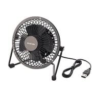 USB扇風機 金網フレーム ブラック FAN-U35BK