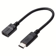 MPA-MBFCM01NBK [スマートフォン用USBケーブル USB2.0 （microBメス-C） 0.15m 認証 ブラック]