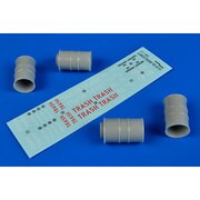 US 55ガロンドラム缶 空  4個 [1/48 レジン製エアクラフトパーツ]