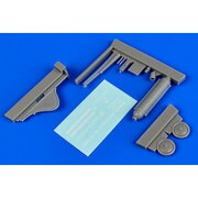 USAF フライトライン 50ポンド CO2 ホイール付消火器 [1/48 レジン製エアクラフトパーツ]