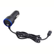 DCチャージャーMUQ2 QC3.0 ブラック×メタルブルー microUSB端子 D433