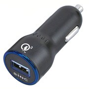 USBソケットUQ2 QC3.0 ブラック×メタルブルー D446