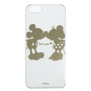 iPhone+iPSE ミッキー&ミニー LOVE GD [iPhone SE/5s/5用ケース]