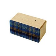 木製無線スピーカー ブナ 青チェック SF-M BB SOUND FLY Mini