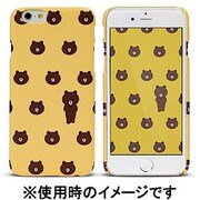 I6PS0-16A712-10 [Line Friends Graphic Brown （Pattern） for iPhone 6 Plus/6s Plus]