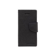 Mercury ダイアリーケース [iPhone SE/5s/5専用ケース 手帳型 ブラック×ブラック]