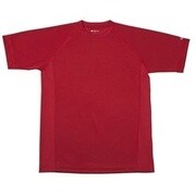 RAKUシャツ SPORTS (吸汗速乾) 半袖 [ユニセックス Lサイズ エンジ]
