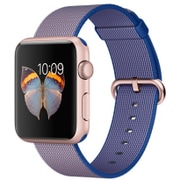 Apple Watch 42mm ローズアルミニウムケースとロイヤルブルーウーブンナイロン