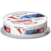 ビデオ用DVD-R 120分 1-16倍速 CPRM対応 ホワイトレーベル インクジェットプリンター対応 スピンドルタイプ 20枚 20DMR12MLPP