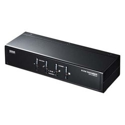 KVMスイッチ VGA/USB/PS/2 デュアルインターフェース対応 パソコン切替器 4台のパソコンで1台のモニターを共有 Windows/Mac対応 据え置き型 SW-KVM4UP