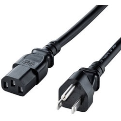電源コード 3P 2m ブラック KB-D3215A