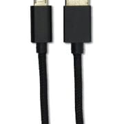PS4用 microUSB充電ケーブル リバーシブルタイプ3m ブラック