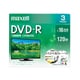 録画用DVD-R インクジェットプリンター対応 ひろびろ美白レーベル CPRM対応 120分 3枚 DRD120WPE.3S