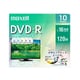 録画用DVD-R インクジェットプリンター対応 デザインプリントレーベル 120分 10枚 DRD120PME.10S