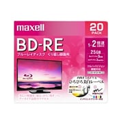 BEV25WPE.20S [録画用BD-RE インクジェットプリンター対応 ひろびろ美白レーベル 片面1層(25GB) 20枚]