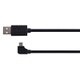 micro USBケーブル 最大2.4A出力 高速充電対応 L字コネクタタイプ ブラック 3m TM-SCU30BL