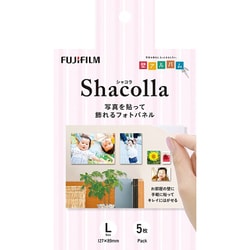 Shacolla シャコラ フォトパネル 壁タイプ Lサイズ 5枚入り フジ WD KABE-AL L 5P