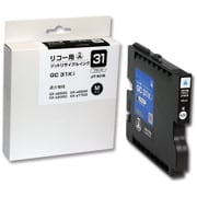 互換リサイクルインクカートリッジ リコー GXカートリッジ GC31K ブラック(顔料) Mサイズ対応 JIT-R31B
