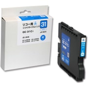 互換リサイクルインクカートリッジ リコー GXカートリッジ GC31C シアン(顔料) Mサイズ対応 JIT-R31C