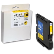 互換リサイクルインクカートリッジ リコー GXカートリッジ GC31Y イエロー(顔料) Mサイズ対応 JIT-R31Y