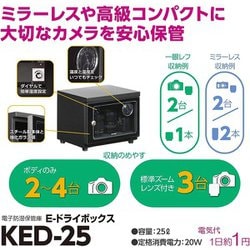 ヨドバシ.com - ハクバ HAKUBA KED-25 [電子防湿保管庫 E-ドライ