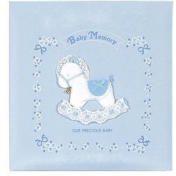フエルアルバム 誕生用 ベビーメモリー Lサイズ ブルー ア-LB-505-B