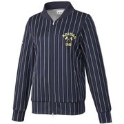 1WSSW-CCG66 [JP SP ストライプ L/S フルジップスェット ネイビー M]
