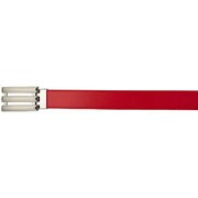 1MS-QR817 [スリーストライプバックルベルト メンズ レッド]