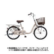 シティサイクル almiu(アルミーユ) ミニ 点灯虫モデル 22型 変速なし M.Xプレシャスベージュ A22T6 1C63TA0