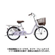 シティサイクル almiu(アルミーユ) ミニ 点灯虫モデル 22型 変速なし P.Xオパールラベンダー A22T6 1C63TB0