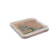 Palm Leaf 5pc Set Large Square Plates Natural