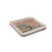 Palm Leaf 5pc Set Large Square Plates Natural