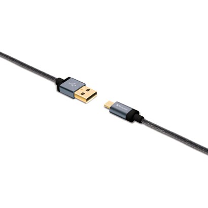 MicroUSBケーブル グレー 64705