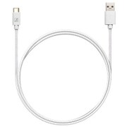 メッシュ加工 USB2.0 TypeCケーブル UCAMCM100-WHM