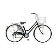 ノーパンクタイヤ自転車 DAILY-typeU 26型 外装6段変速 オートライト ブラック FP-CC266WHD-BAA