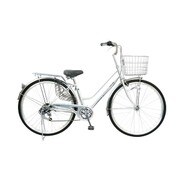 ノーパンクタイヤ自転車 DAILY-typeU 27型 外装6段変速 オートライト シルバー FP-CC276WHD-BAA