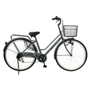 ノーパンクタイヤ自転車 STANDARD-6S 27型 外装6段変速 ガンメタ FP-CC276W-SP