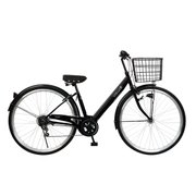 ノーパンクタイヤ自転車 FASHION-V 27型 外装6段変速 オートライト ブラック CHP-CCB276V-HD-BAA