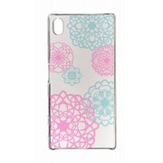 DCS-Z5SOK-C [Design Clear Case for Xperia Z5 花模様 切り紙作家矢口加奈子デザイン ローズレッド×アンティークグリーン]