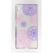 DCS-Z5SOK-D [Design Clear Case for Xperia Z5 花模様 切り紙作家矢口加奈子デザイン ロータスピンク×バイオレット]