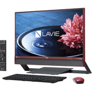 LAVIE Desk All-in-one DA770/23.8型ワイド/Core i7-6500U/HDD 3TB/8GB/ブルーレイドライブ/Windows 10 Home 64ビット/Office H&B Premium プラス Office 365 サービス/レッド PC-DA770EAR
