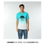 BHQ19-AK1088-J/L [SC トロピカルグラデーションTシャツ Lサイズ メンズ ホワイト/ショックグリーン S16]