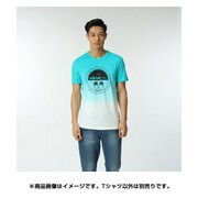 BHQ19-AK1088-J/O [SC トロピカルグラデーションTシャツ Oサイズ メンズ ホワイト/ショックグリーン S16]