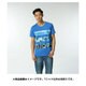 BHQ52-AK1147-J/L [SC トロピカルフォトボーダーTシャツ Lサイズ メンズ ブルー/ホワイト]