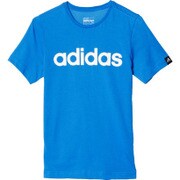 JPB66-AK2503-J130 [KIDS Boys エッセンシャルズ リニアロゴTシャツ ジュニアサイズ 130cm ショックブルー×ホワイト]