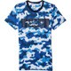 BIB46-AO0900-J/O [ESS LIN Tシャツカモグラフィック Oサイズ メンズ ショックブルーS16]