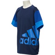 BIK88-AP3706-J150 [KIDS BOYS エッセンシャルズ スーパービッグロゴ Tシャツ ジュニアサイズ 150cm カレッジネイビー]
