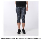 BCL99-AH9993-J/M [蘭グラフィック 7分丈タイツ レディース Mサイズ ブラック]